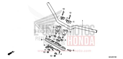ROHRGRIFF/OBERE BRUECKE CMX500AK de 2019